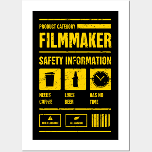 Funny Filmmaker Safety Information Posters and Art